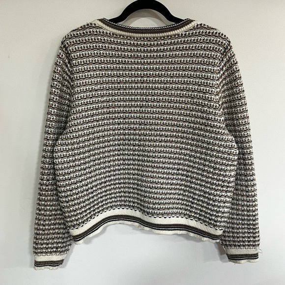 Nanette Lepore Tweed Knit Cardigan Sweater - Picture 8 of 12